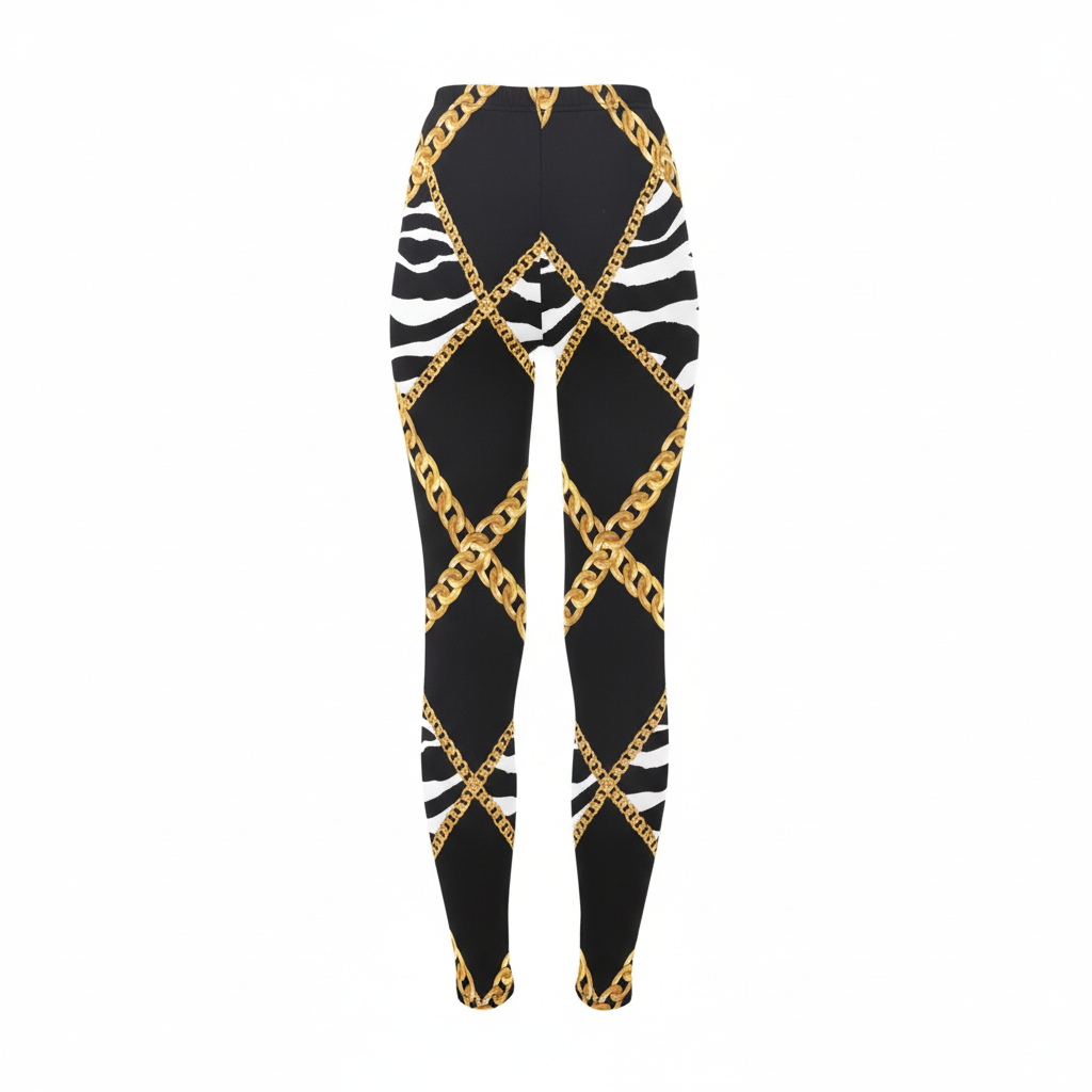 Zebra Chains Fashion Leggings