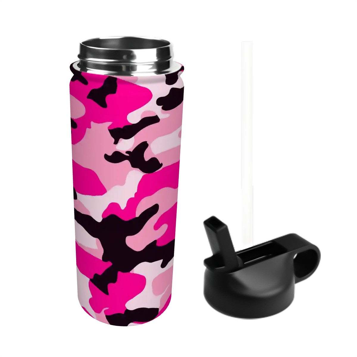 Camo Pink Stainless Steel 18 oz Tumbler