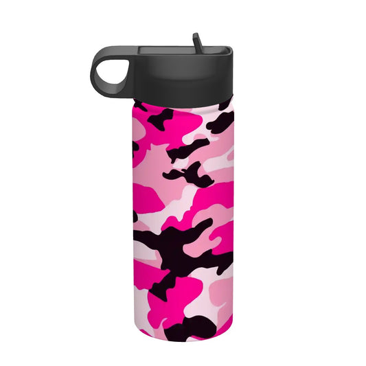 Camo Pink Stainless Steel 18 oz Tumbler