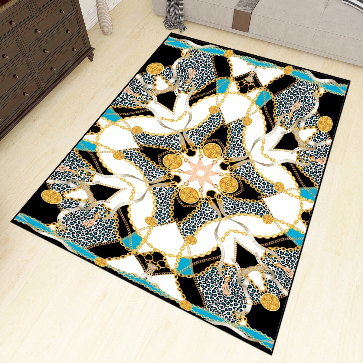 Geometric Medallion Area Rug