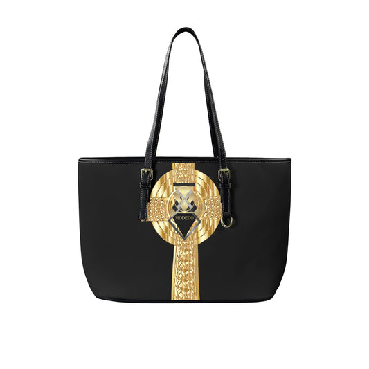 Black Leather Tote