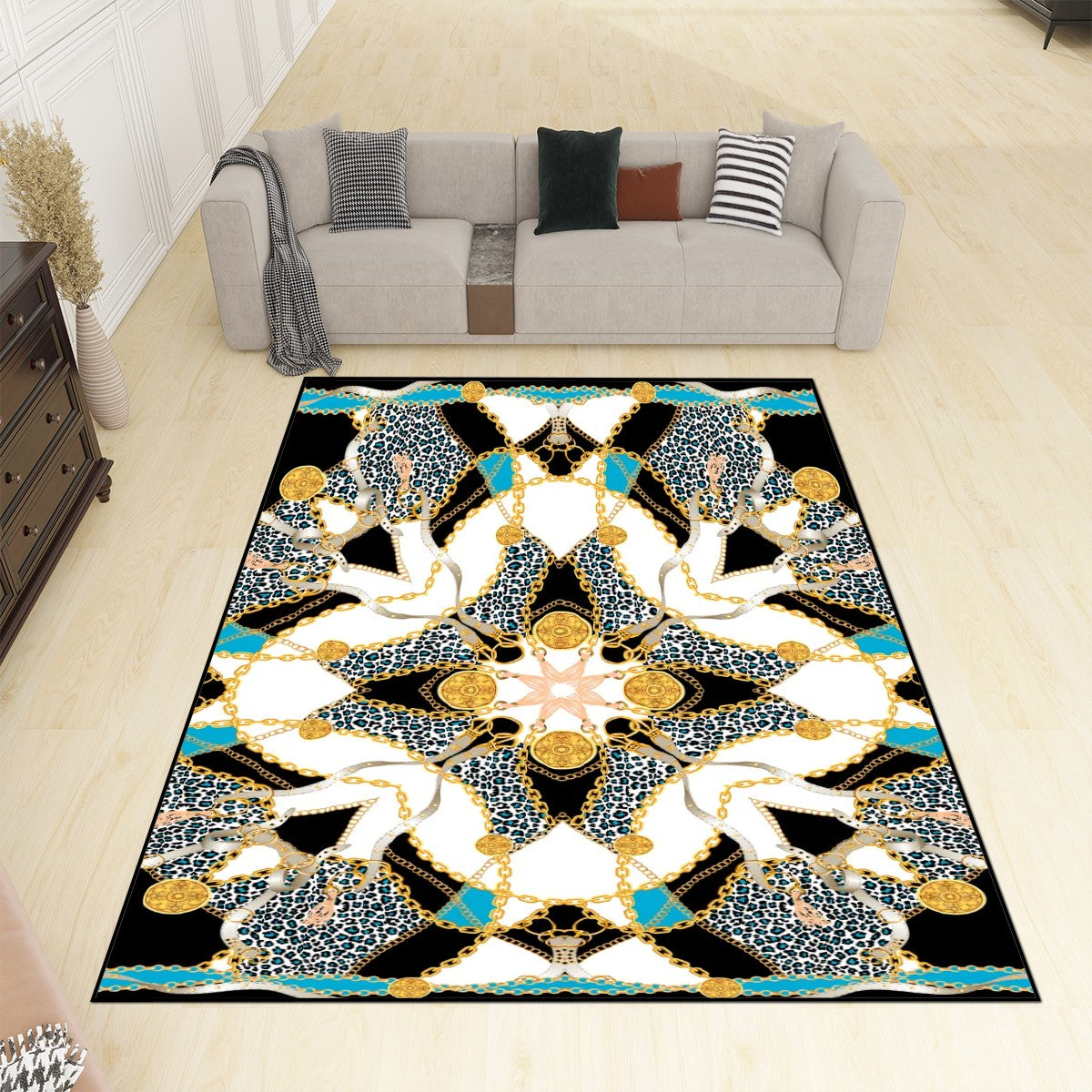 Geometric Medallion Area Rug