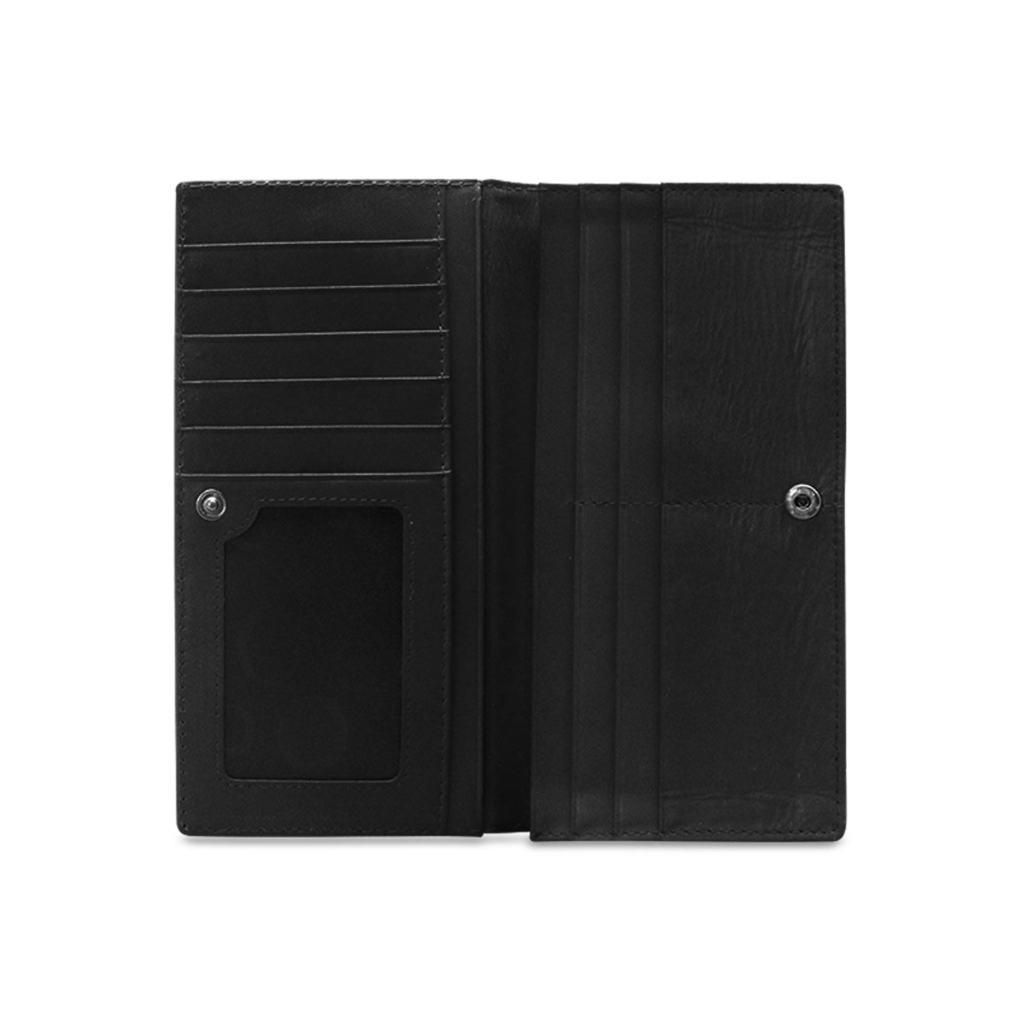 Geometric Medallion Leather Wallet