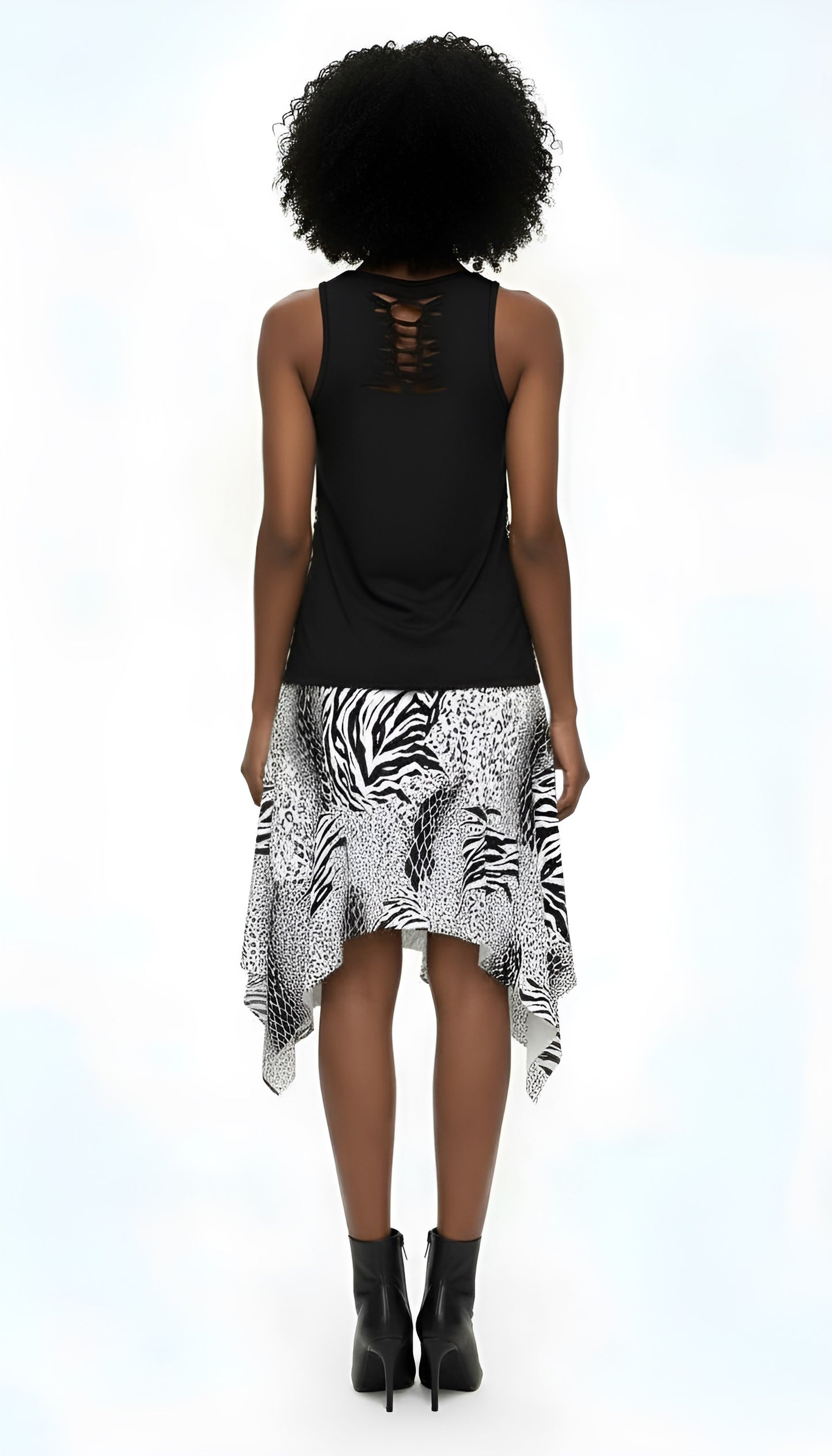 Zebra Geometric Tank Top