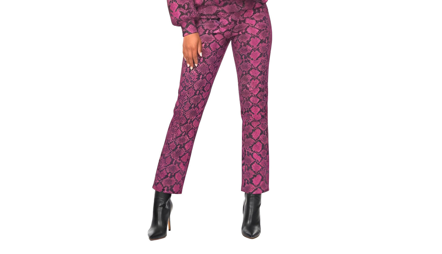 Snakeskin Wide Leg Pants