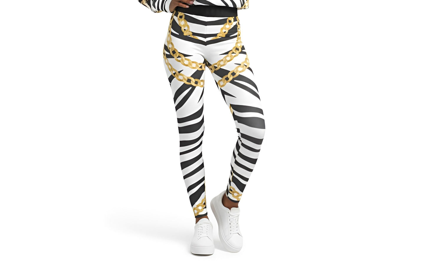 Zebra Chains High Waist Joggers