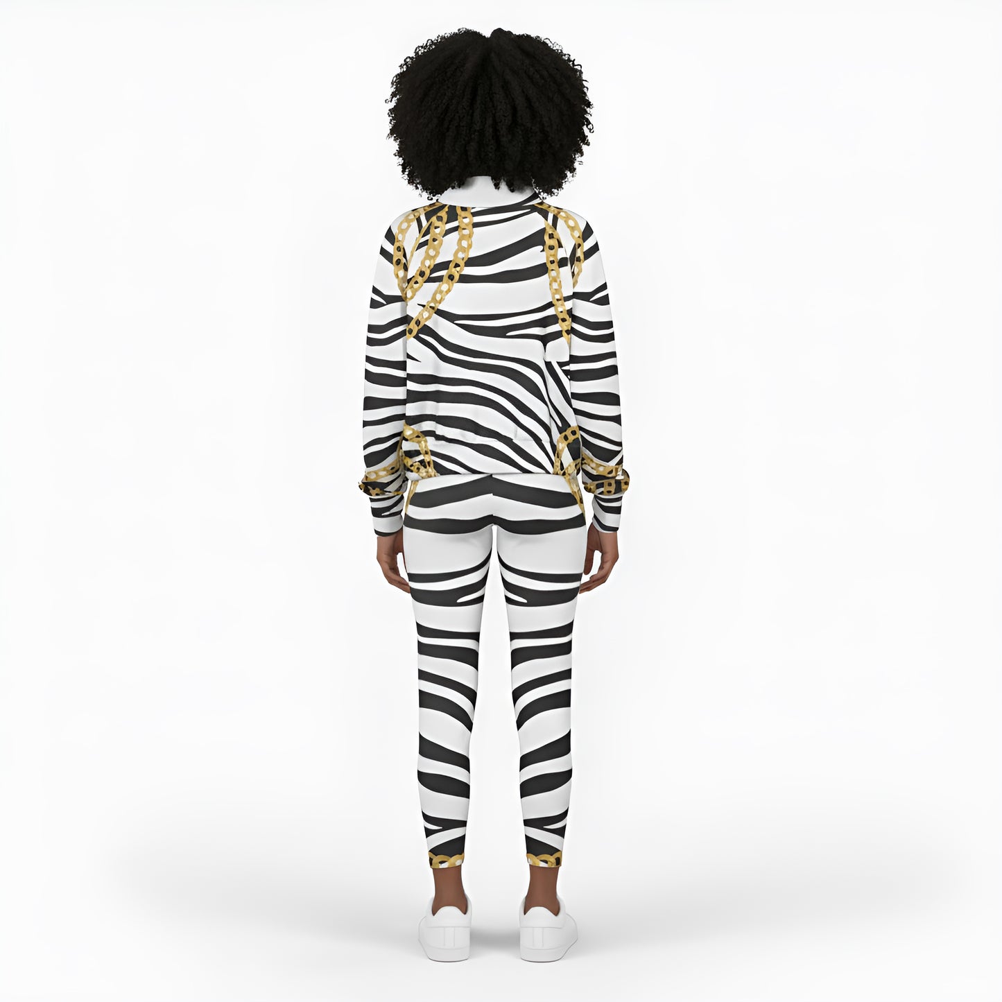 Zebra Chains Half-Zip Sweatshirt